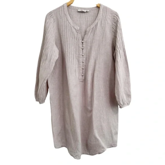 Vineyard Vines Linen Pintuck Cover Up Dress Size Small - Picture 2 of 12